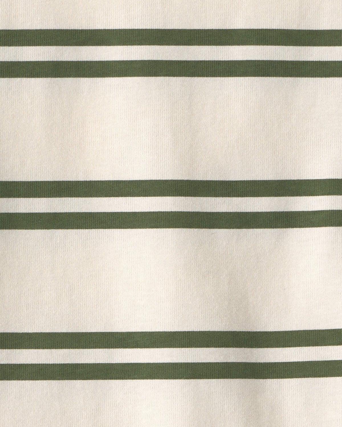 Toddler Boy Striped T-Shirt - Cream/Olive Green - Image 2