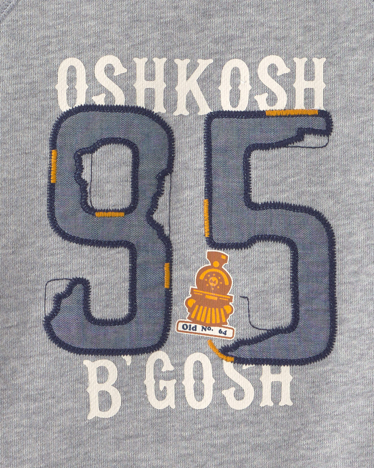 Toddler Boy 'OshKosh' French Terry Pullover Sweatshirt - Grey - Image 2
