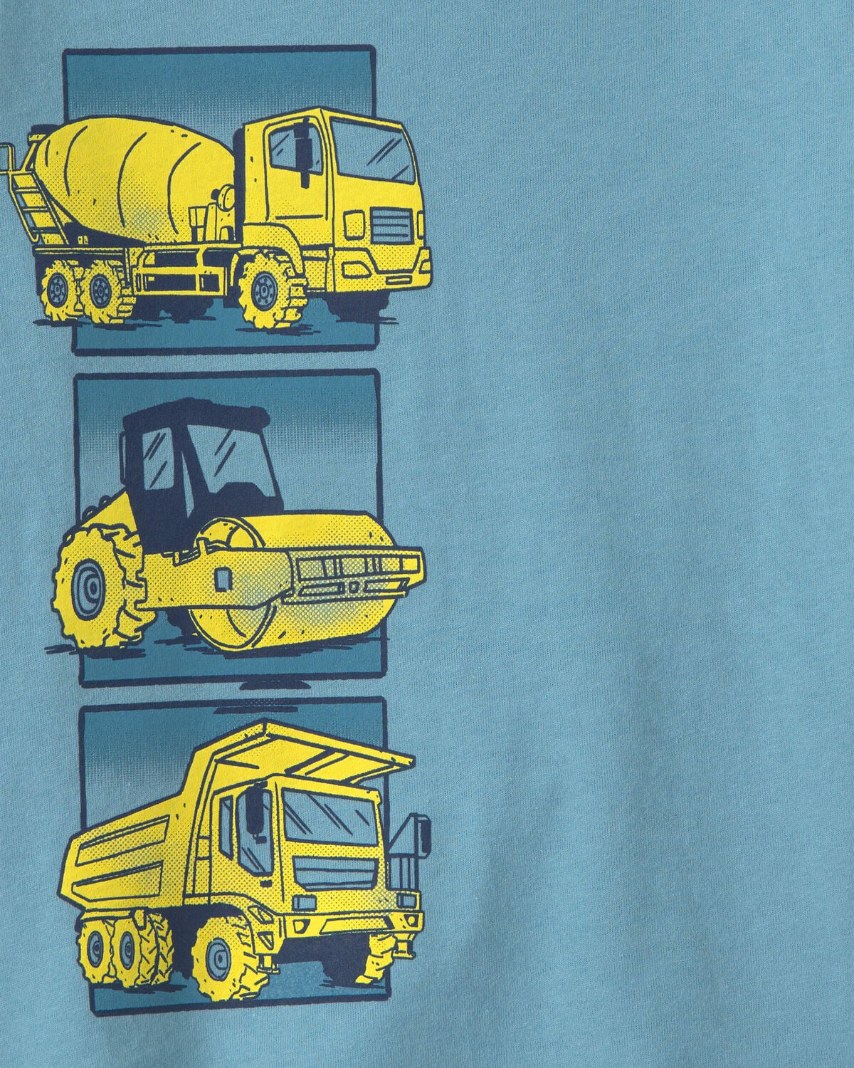 Toddler Boy Construction Long-Sleeve Graphic Tee - Blue - Image 2