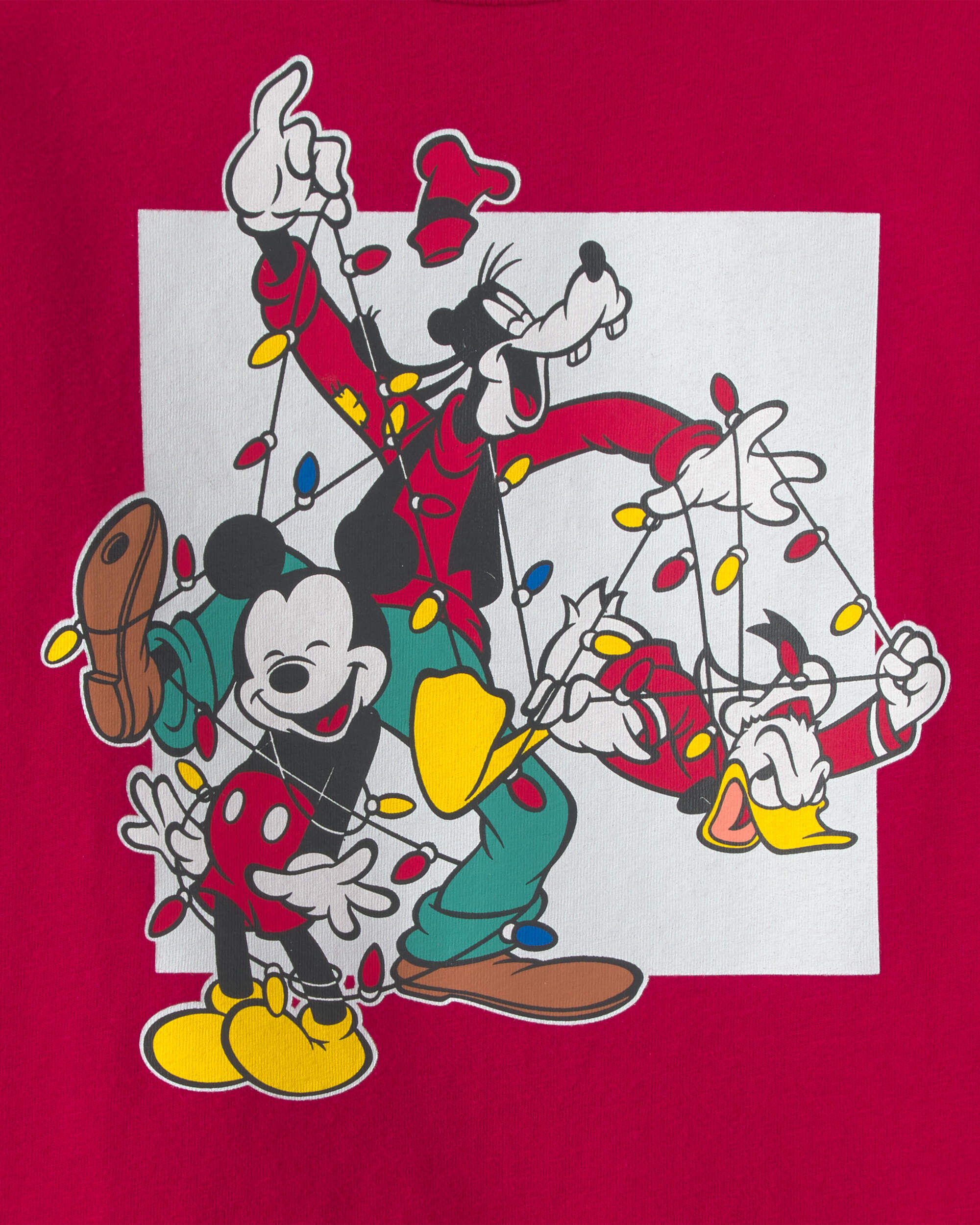 Toddler Disney© Mickey Mouse Christmas Long-Sleeve Graphic Tee - Red - Image 3