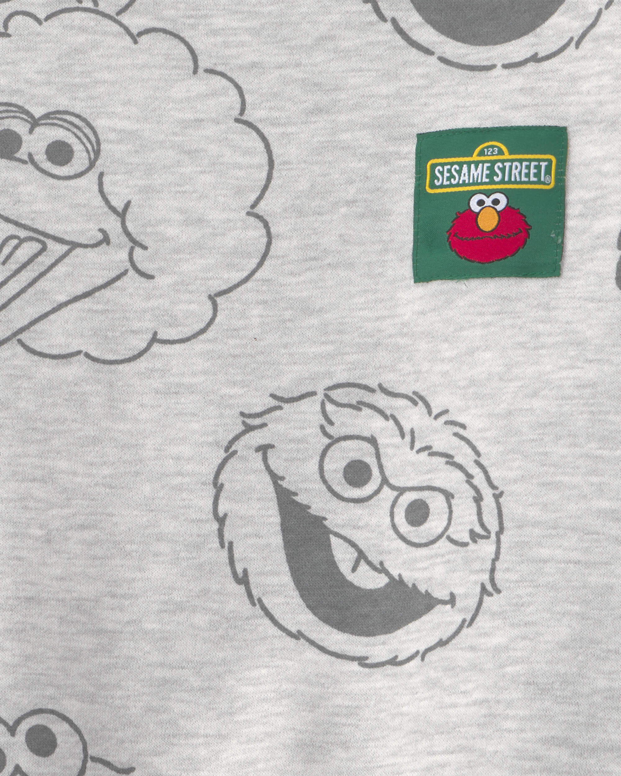 Toddler 'Sesame Street' Fleece Pullover Sweatshirt - Grey - Image 3