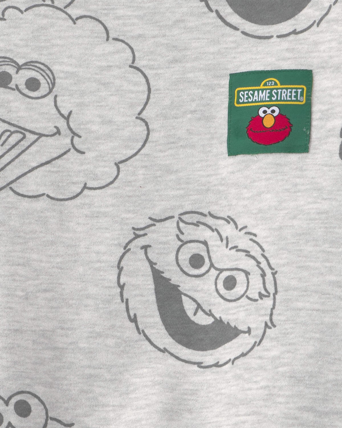 Toddler 'Sesame Street' Fleece Pullover Sweatshirt - Grey - Image 2