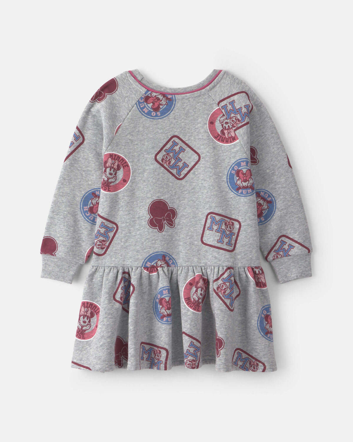 Toddler Girl Disney© Minnie Long-Sleeve Dress - Grey - Image 2