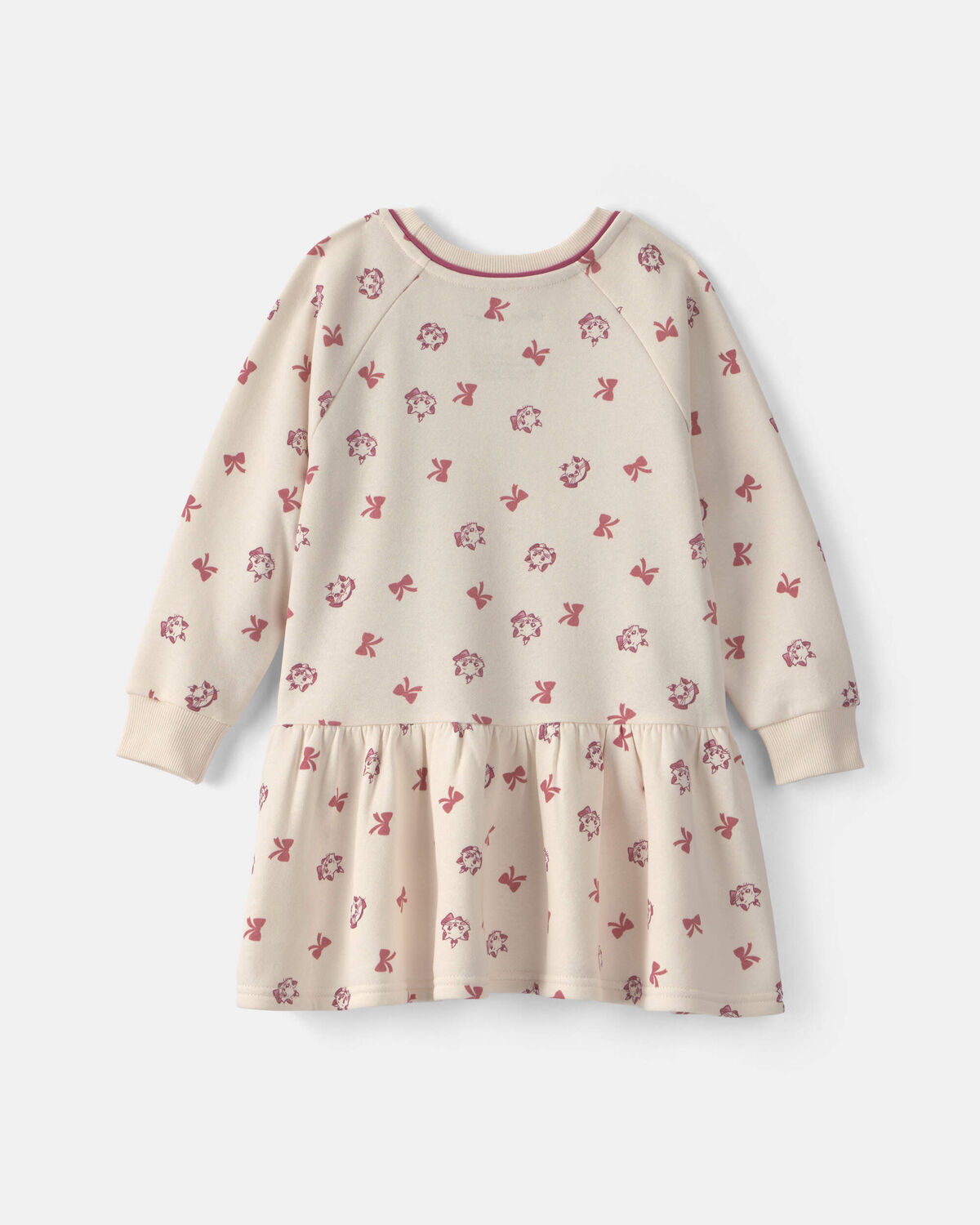 Toddler Girl Disney© Long-Sleeve Dress - Cream - Image 2