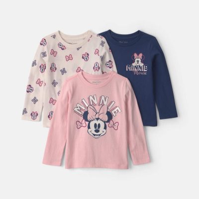 Toddler Girl 3-Pack Disney© Minnie Mouse Long-Sleeve Multipack Tops