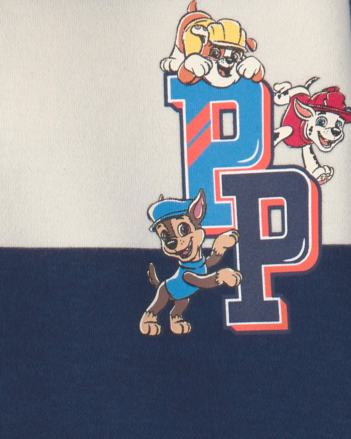 Toddler Boy PAW Patrol® Striped Polo Shirt - Navy Blue/Cream - Image 2