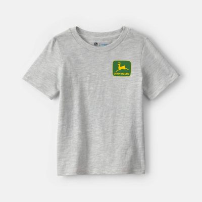Toddler Boy John Deere Tractor Graphic Tee - Grey