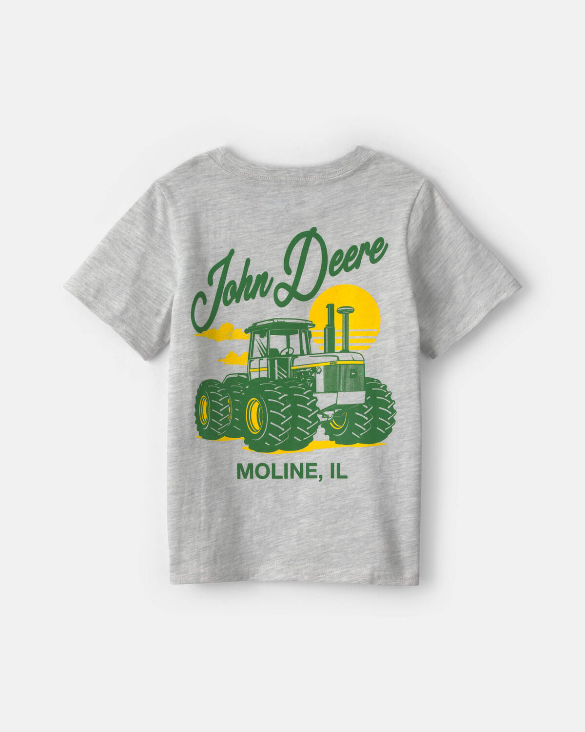 Toddler Boy John Deere Tractor Graphic Tee - Grey - Image 2