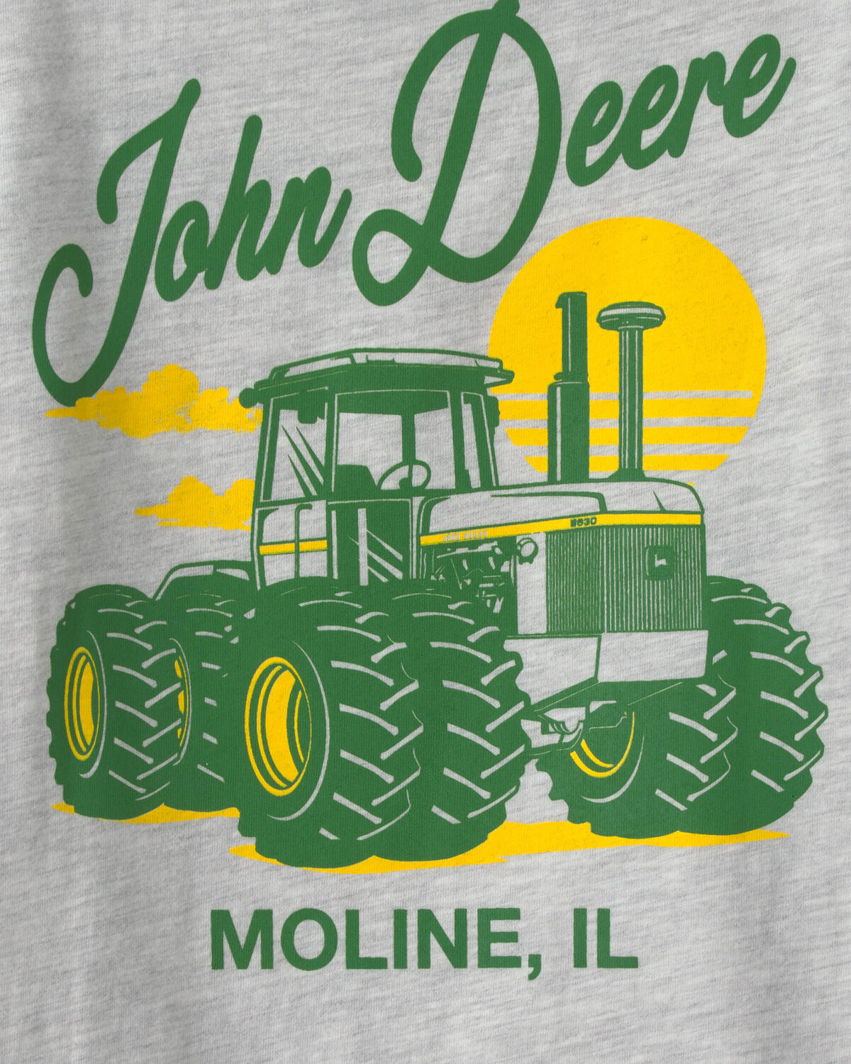 Toddler Boy John Deere Tractor Graphic Tee - Grey - Image 4