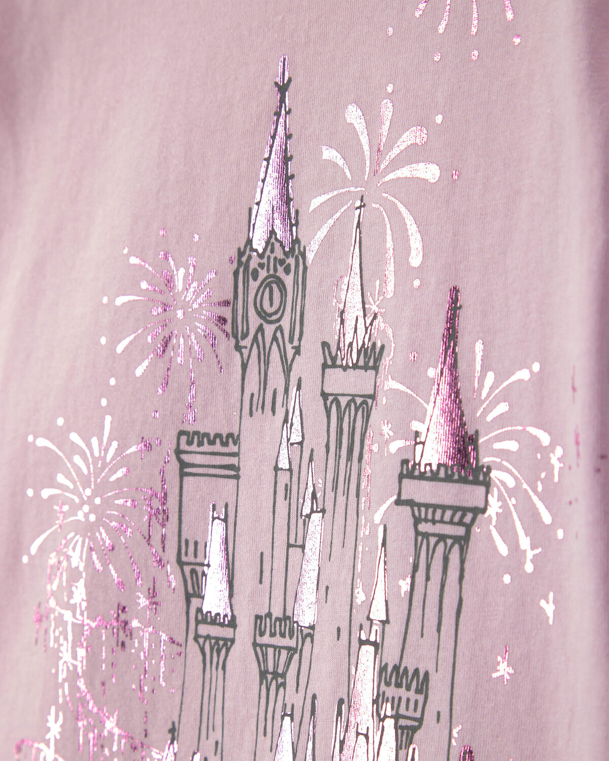 Toddler Girl Disney© Castle Graphic Tee - Pink - Image 2