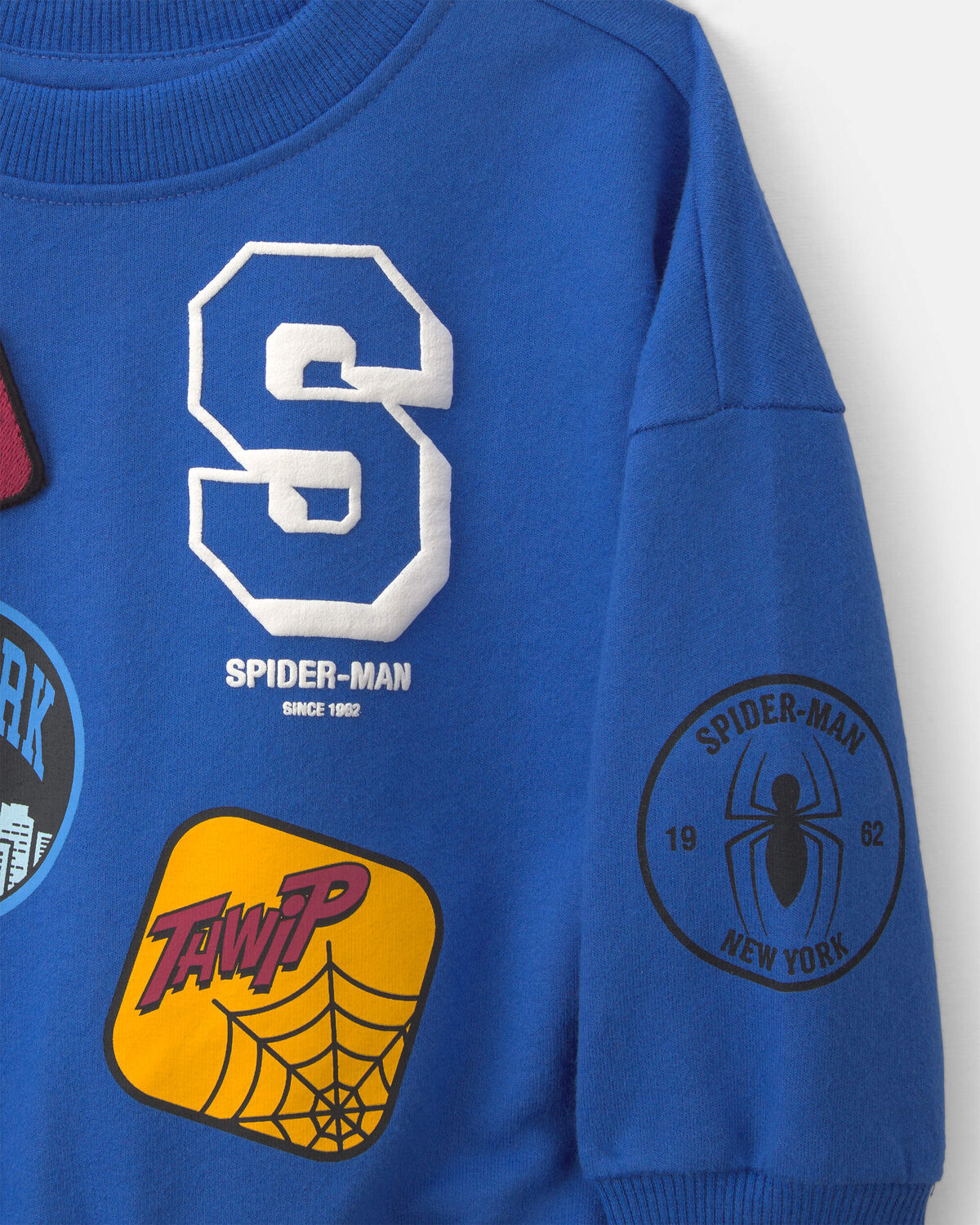 Toddler Boy ©Marvel Spider-Man Pullover Sweatshirt - Blue - Image 3