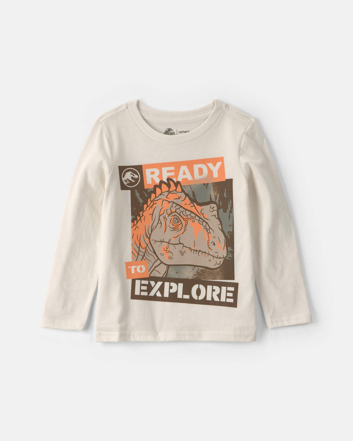 Toddler Boy Jurassic Park™ Long-Sleeve Graphic Tee - White