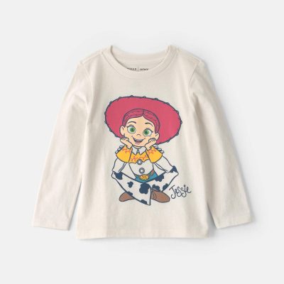 Toddler Girl Disney© Jessie Long-Sleeve Graphic Tee - White