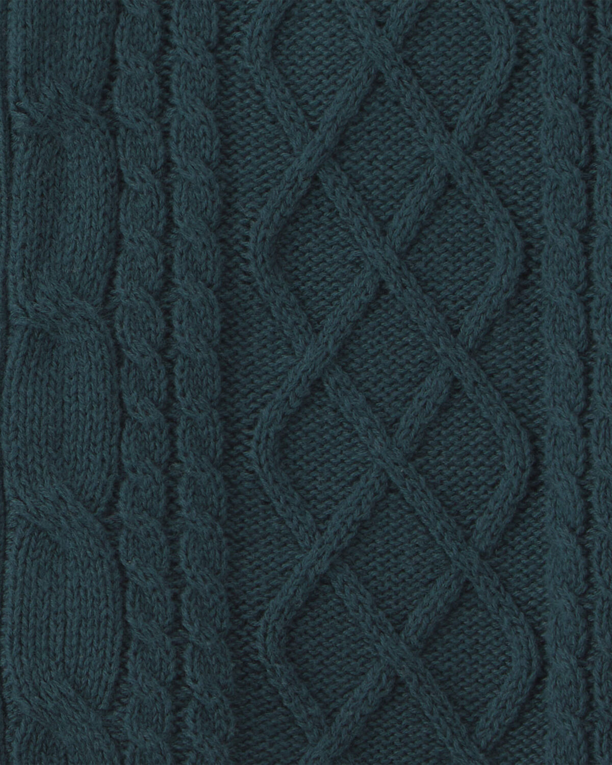Toddler Boy Sweater Cardigan - Dark Green - Image 4