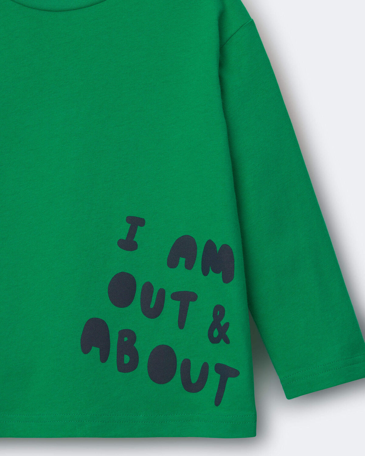 Toddler 'Out & About' Long-Sleeve Relaxed Graphic Tee - Green - Image 2