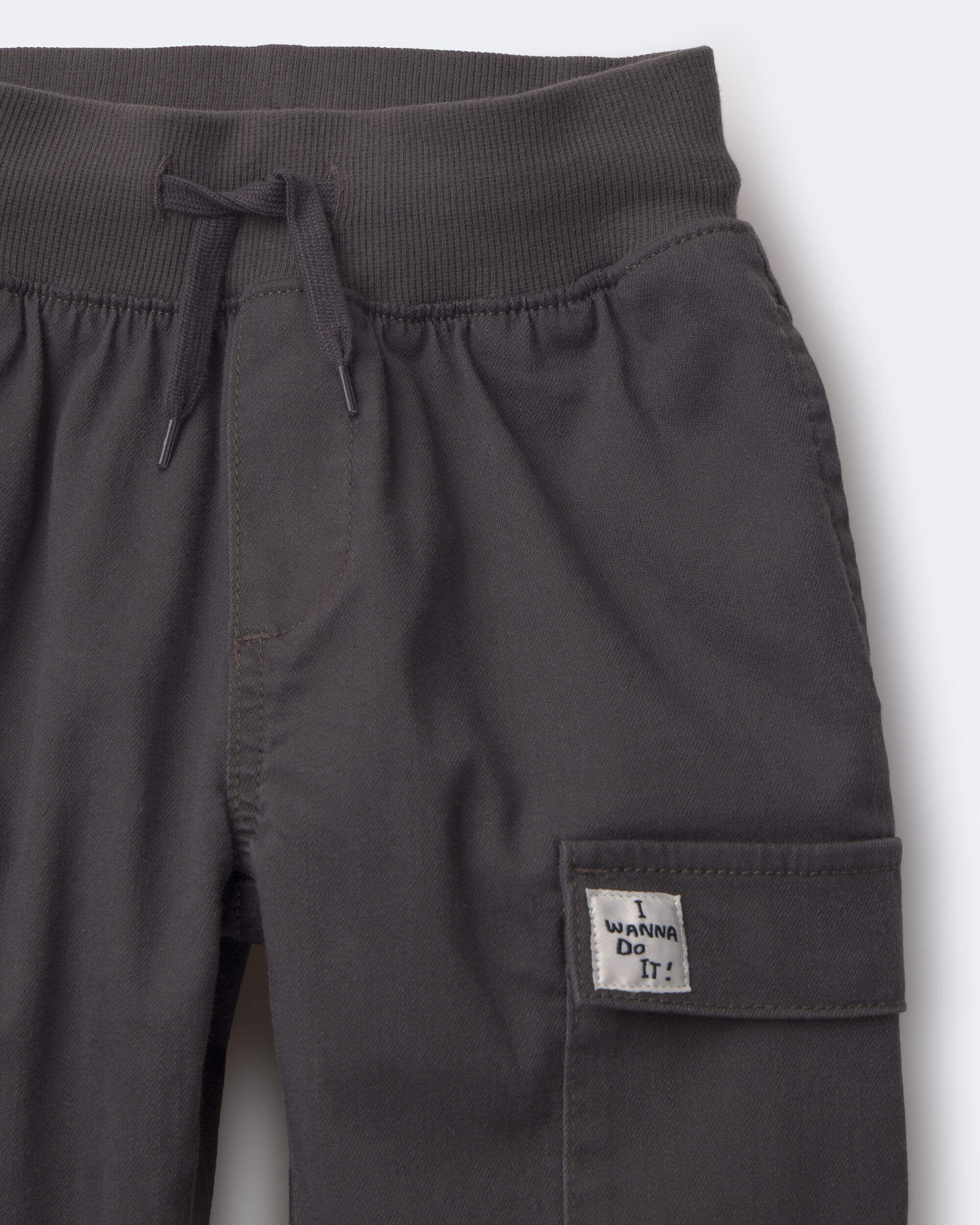 Toddler Boy Cargo Pant - Dark Grey - Image 4