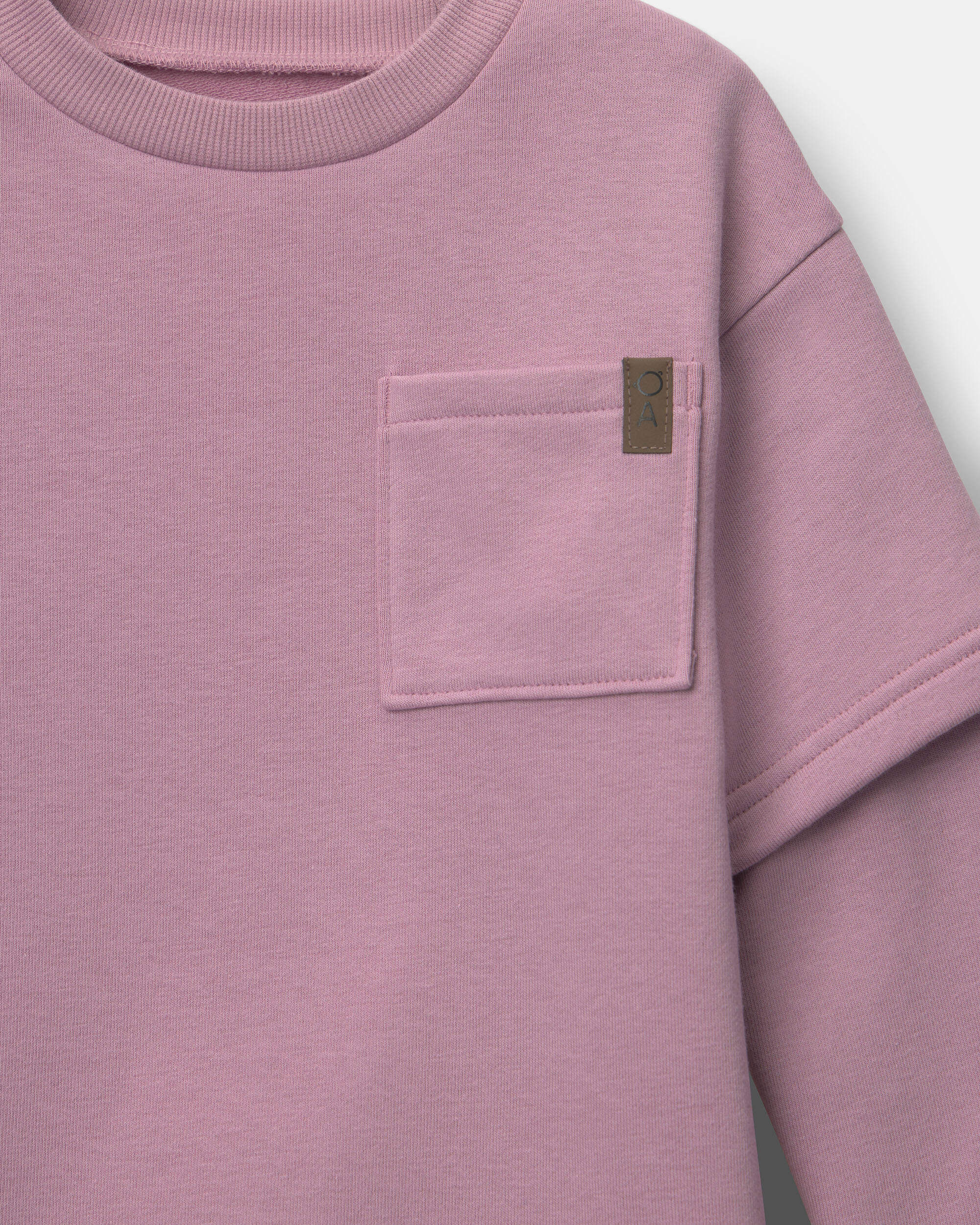 Toddler Long-Sleeve Layered Top - Mauve - Image 3