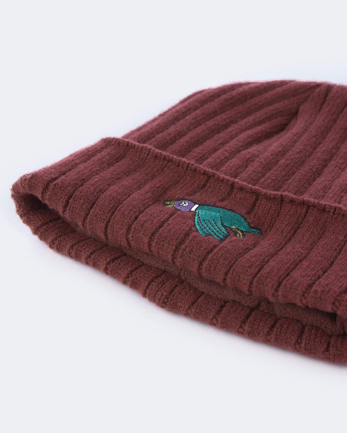 Toddler Duck Beanie - Burgundy - Image 5