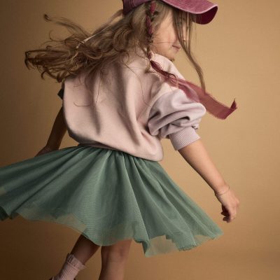 Toddler Girl Avenue Twirl™ Mini Skirt with Tulle - Olive