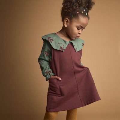 Toddler Girl Otter Pocket Jumper - Burgundy