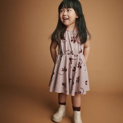 Toddler Girl Avenue Twirl™ Dress in Floral Print - Mauve