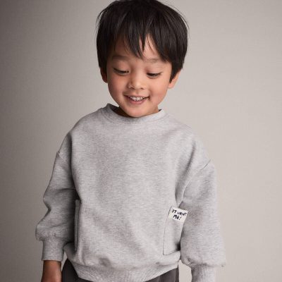 Toddler 'It Wasn't Me!' Otter Sweatshirt™ with Pockets - Heather Grey