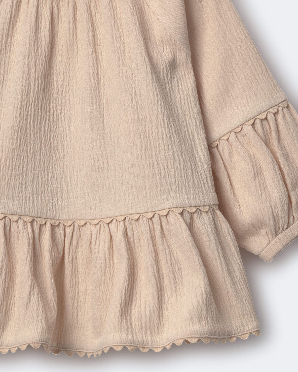Toddler Girl Ruffle Top - Khaki - Image 6