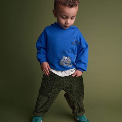 Toddler 'Talking To Myself' Phone Hoodie - Royal Blue