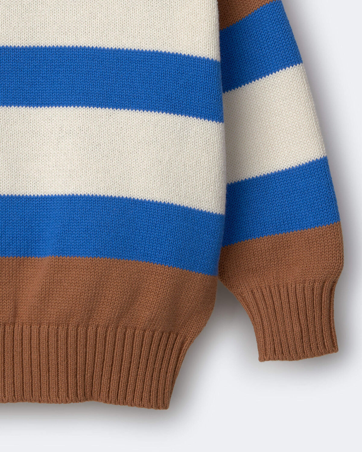 Toddler Relaxed Sweater in Stripes - Brown - Image 2