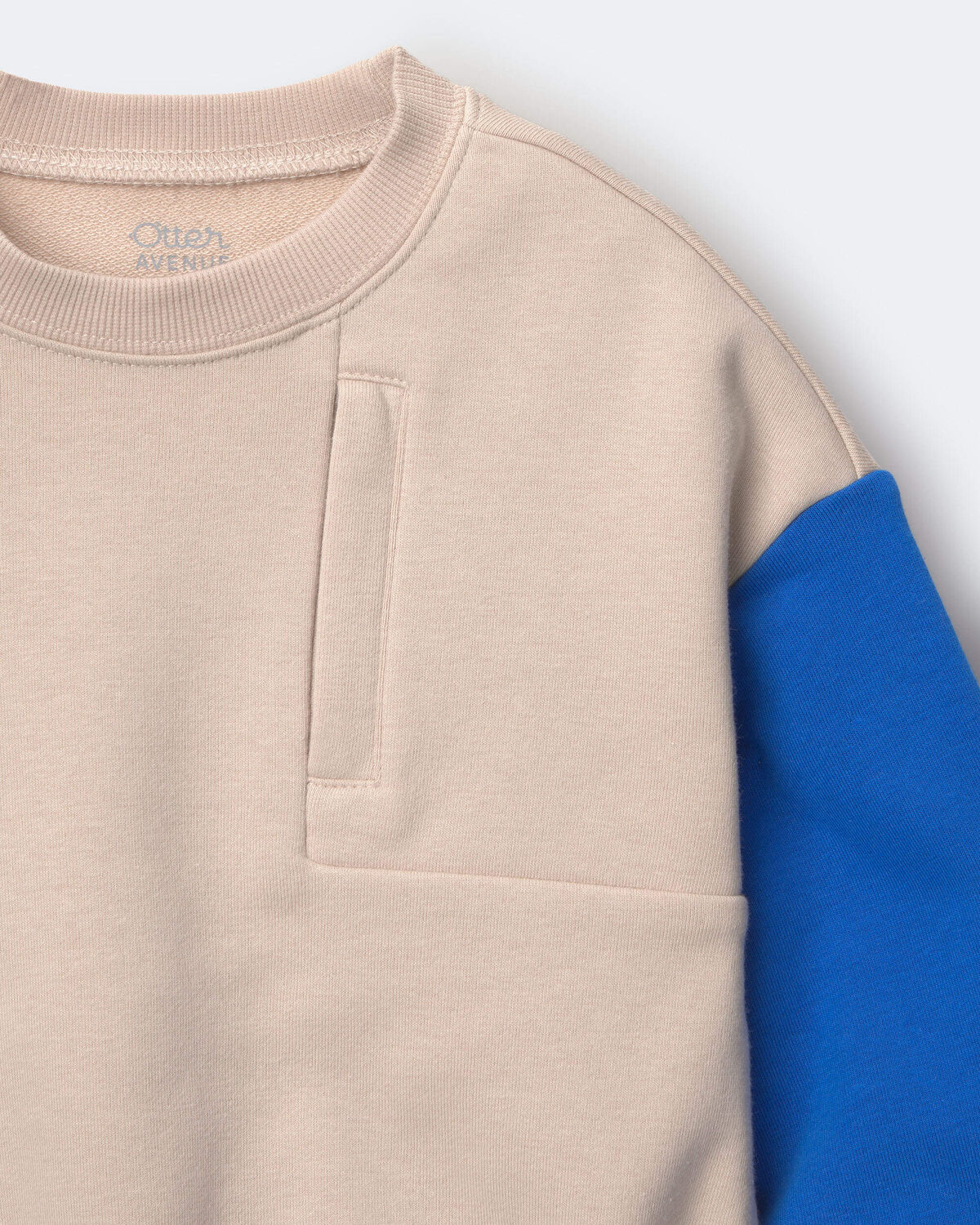 Toddler Boy Colorblock Pullover Sweatshirt - Khaki - Image 5