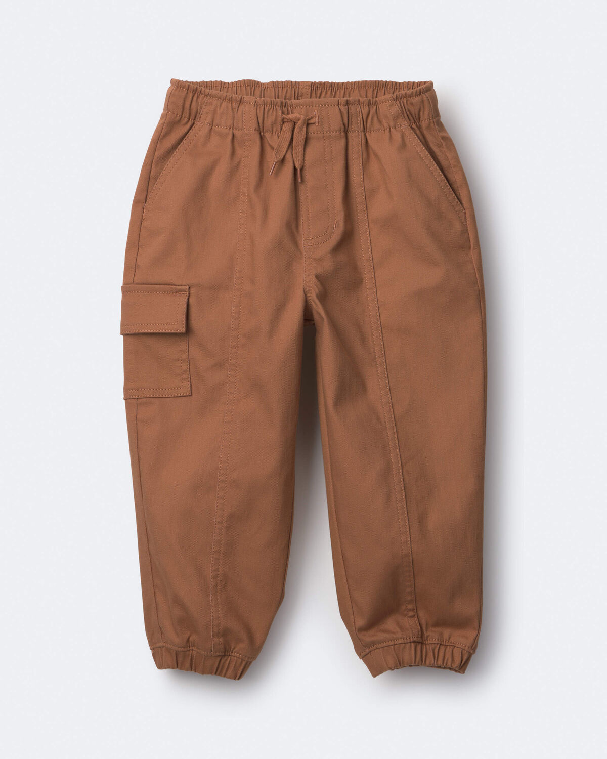 Toddler Front-Seam Joggers - Brown - Image 2