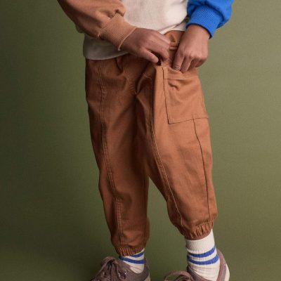 Toddler Front-Seam Joggers - Brown