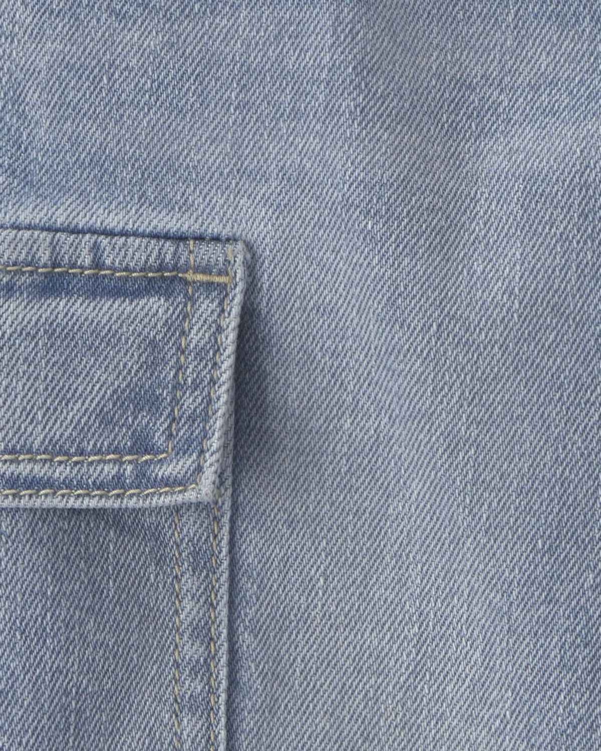 Toddler Boy Denim Cargo Joggers - Light Wash - Image 4