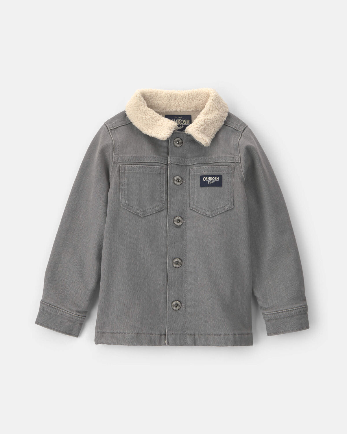 Toddler Boy Washed Denim Button-Down Shirt - Light Wash