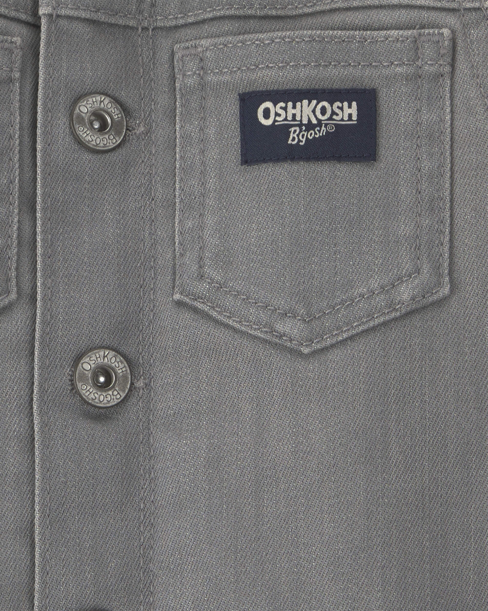 Toddler Boy Washed Denim Button-Down Shirt - Light Wash - Image 4