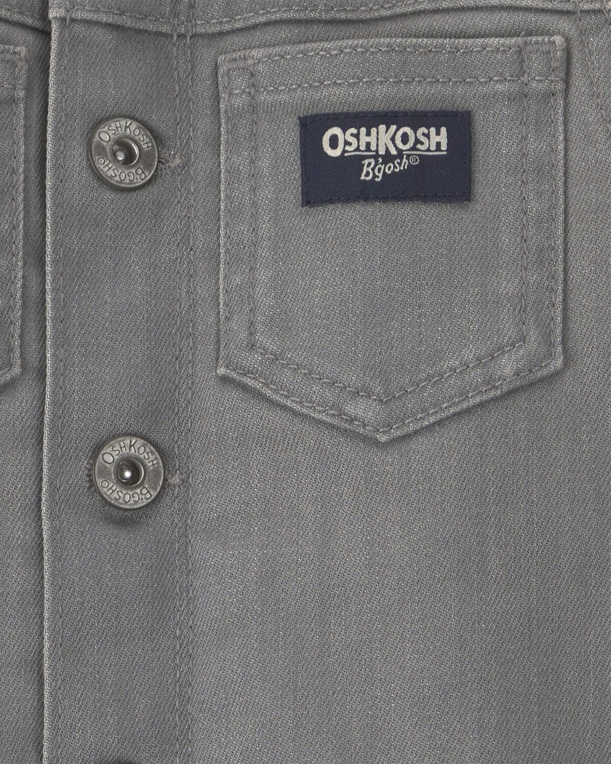 Toddler Boy Washed Denim Button-Down Shirt - Light Wash - Image 3