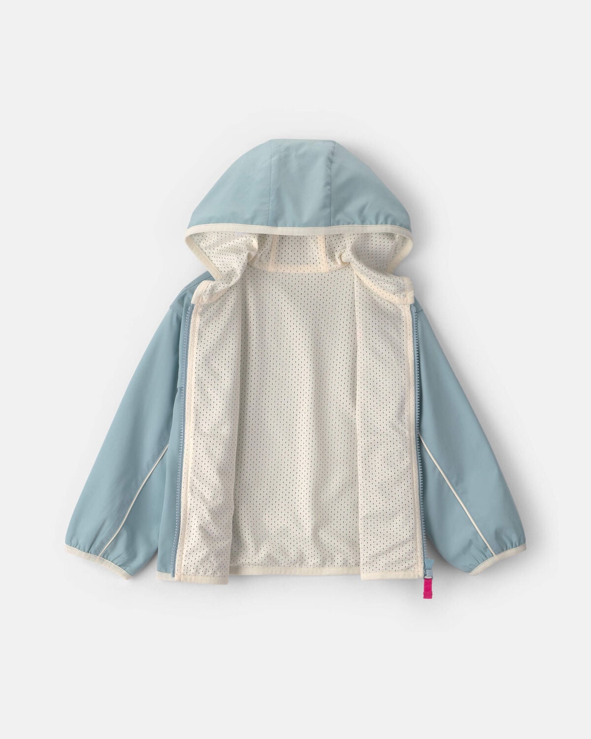 Toddler Girl Heart Zip-Up Hoodie - Blue - Image 2