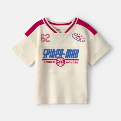 Toddler Boy ©Marvel Spider-Man Short-Sleeve Jersey - Cream