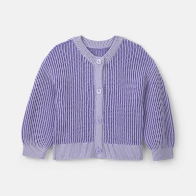 Toddler Girl Button-Down Cardigan Sweater - Purple