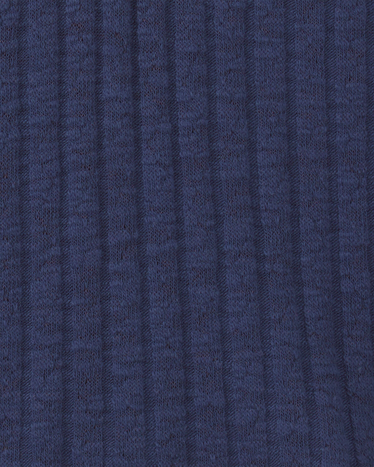 Toddler Girl Ribbed Long-Sleeve Henley T-Shirt - Navy Blue - Image 2