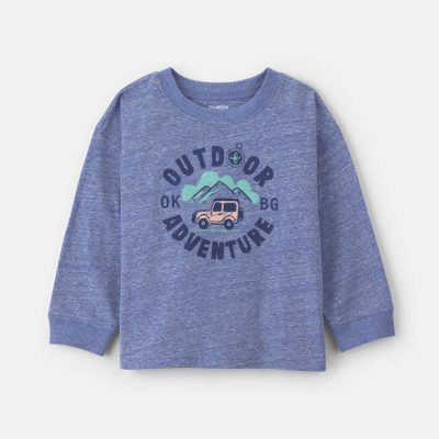 Toddler Boy 'Outdoor Adventure' Long-Sleeve Graphic Tee - Blue