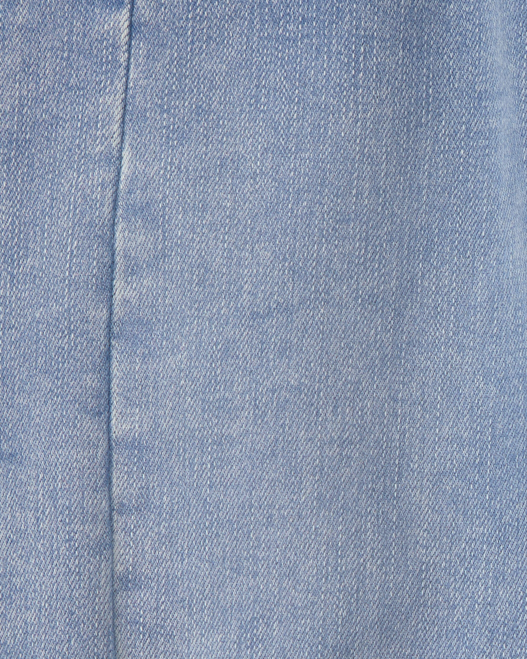 Toddler Girl Fleece-Lined Denim Barrel Jeans - Light Wash - Image 6