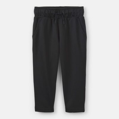 Toddler Boy French Terry Active Pants - Black