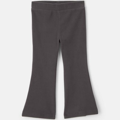 Toddler Girl Fleece Pull-On Pants - Black