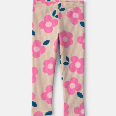 Toddler Girl Floral Pull-On Stretch Leggings
