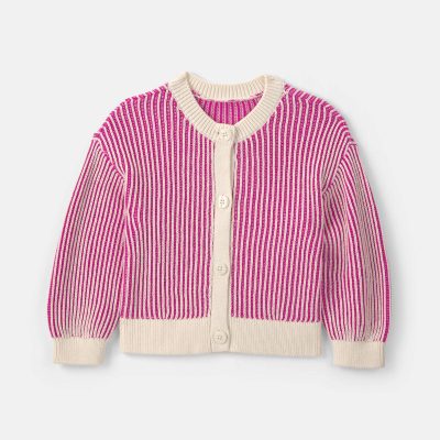 Toddler Girl Button-Down Cardigan Sweater - Pink