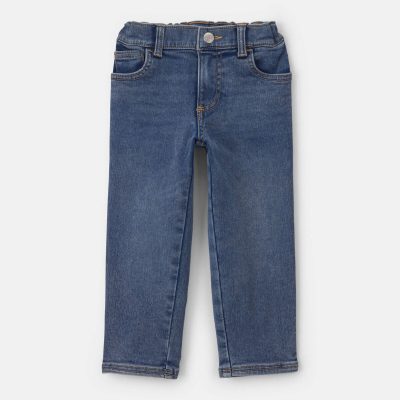 Toddler Boy Fleece-Lined Relaxed Jeans - Medium Wash