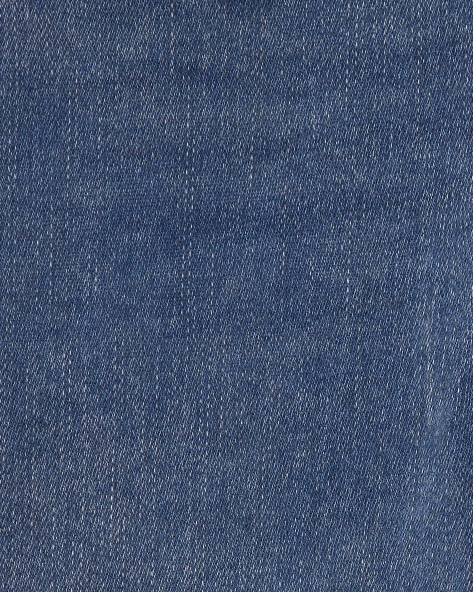Toddler Boy Fleece-Lined Relaxed Jeans - Dark Wash - Image 6