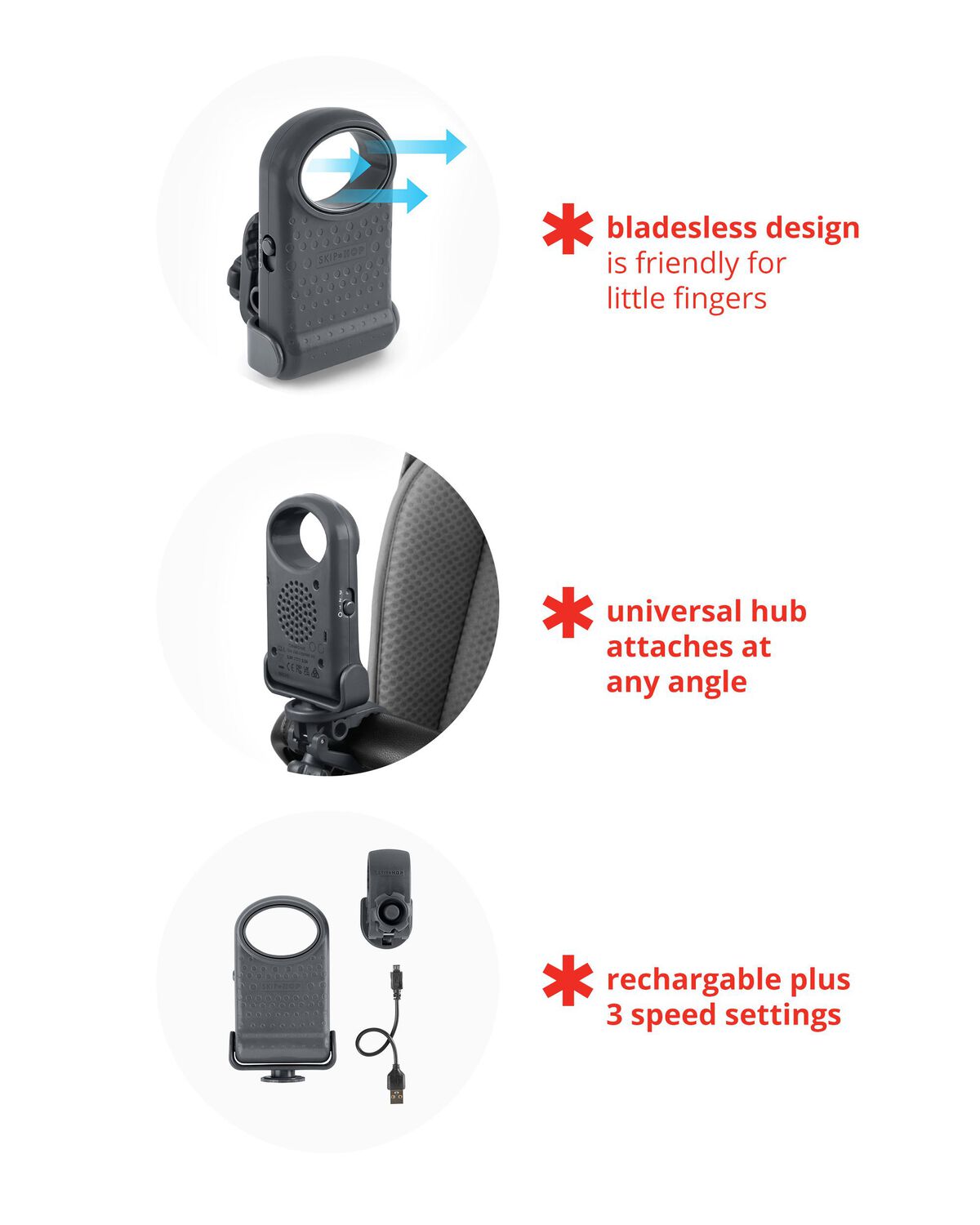 Stroll & Connect Bladeless Stroller Fan - Image 3