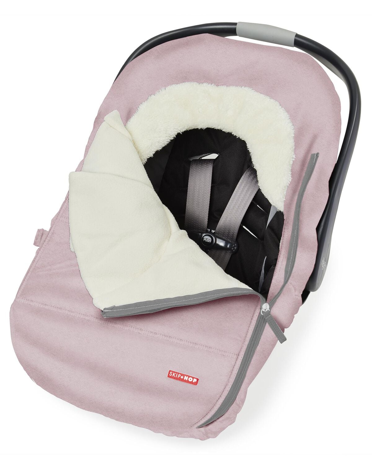 Stroll & Go Car Seat Cover - Pink Heather - Image 4